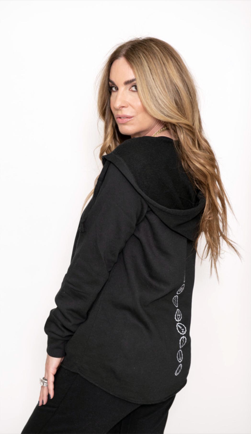 One Light Wave Wash Zip Sweatshirt