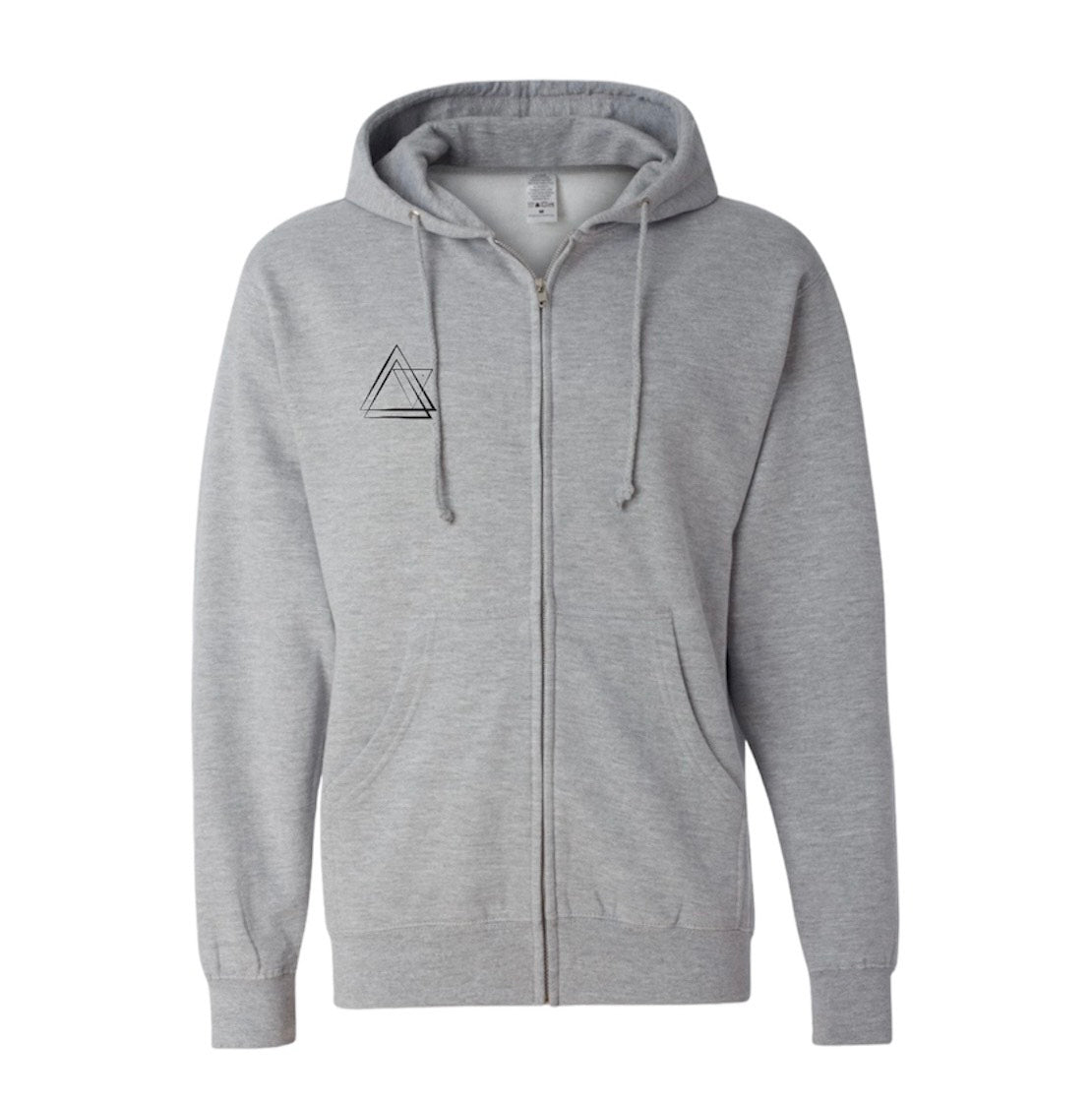 One Light Heather Grey Zip Sweatshirt