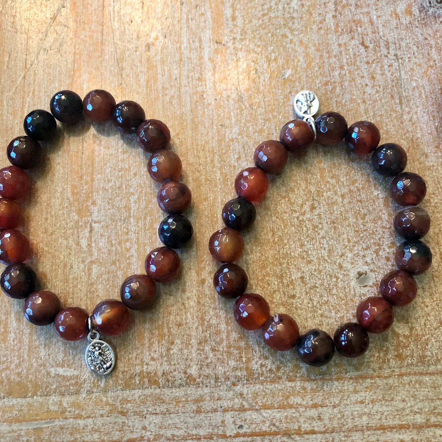 Guardian  Angel St. Michael Carnelian  Bracelet